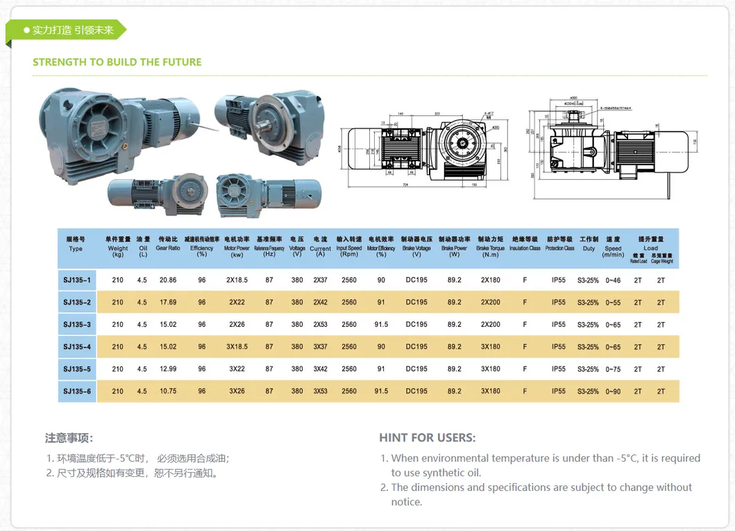 Construction Elevator Reducer Drive Host Building Building Materials High Performance Power Transmission Planet Lifting Materials Gear Speed Cycloidal Farm