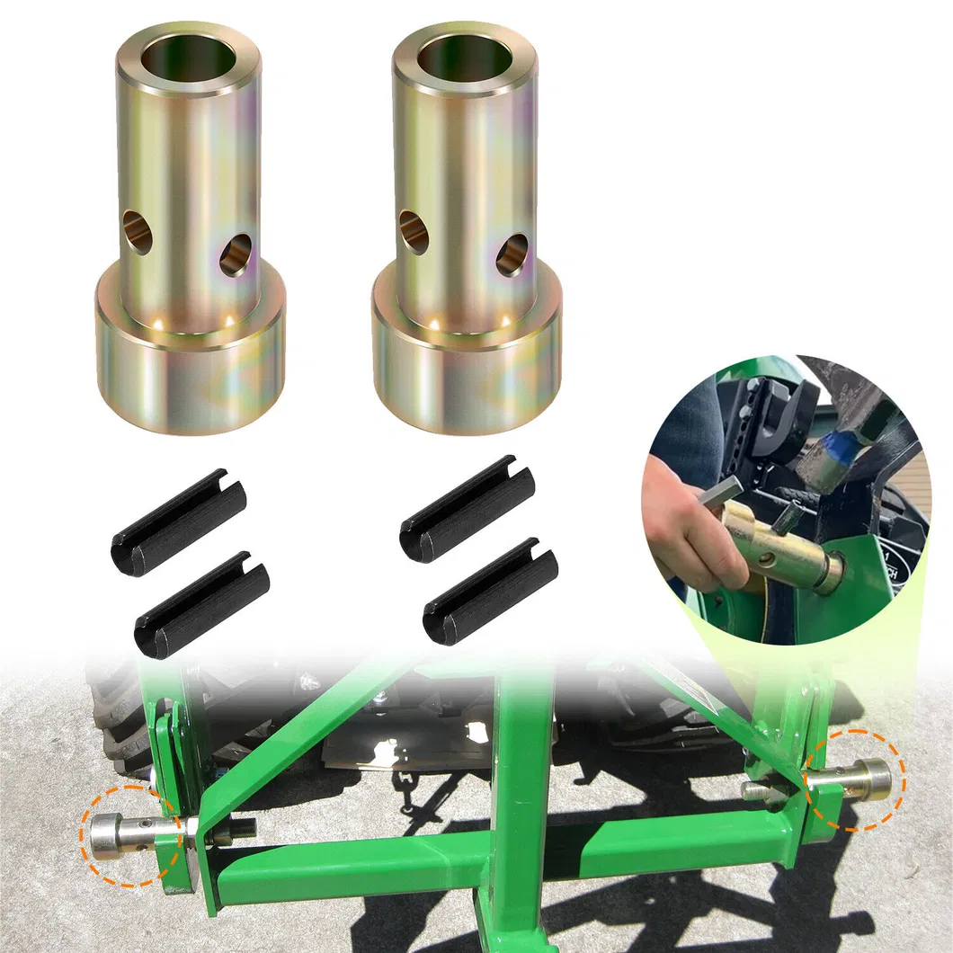 Adapter Bushings Kit Set for Cat 1 Cat 2 Quick Hitch Category II Tractor 3-PT
