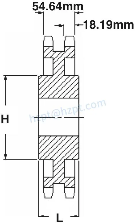20b-2 Metric Roller Chain Finished Bore Sprockets with B-Hub C-Hub