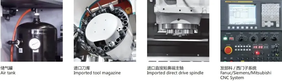 Sp1016 Double Column Machining Center CNC Lathe Heavy Cutting
