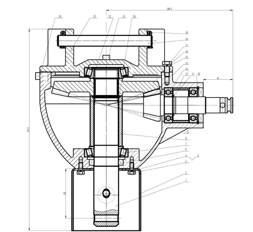 Post Hole Digger Gearbox for Agricultural Machinery