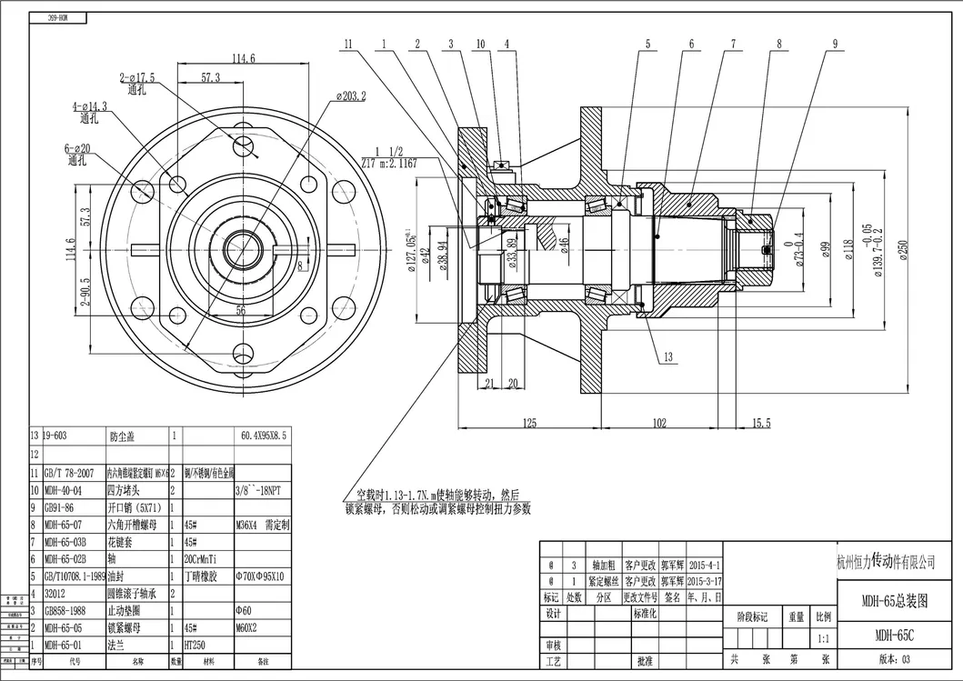 Hydraulic Drive Spindle