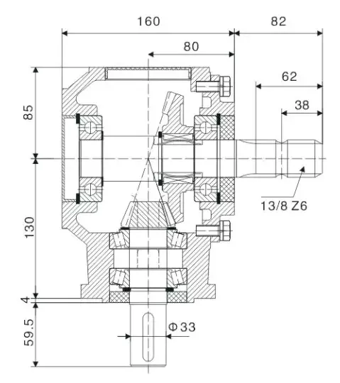 Ep-9.310 Rotary Tiller Cultivator Gearbox for Agricultural