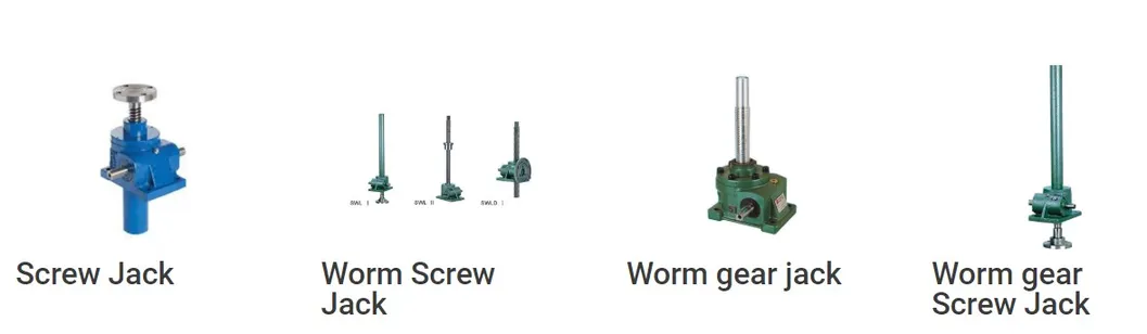 Spiral Mechanic Jworm Screw Jack Speed Reducer with Self Lock DC Jack Nut Screw High Quality