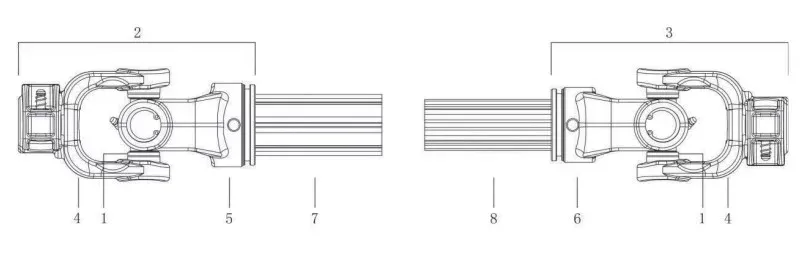 G Series Pto Shaft Spline Tube G2 G4 G5 G6 G7 G8 G38 G42 G50