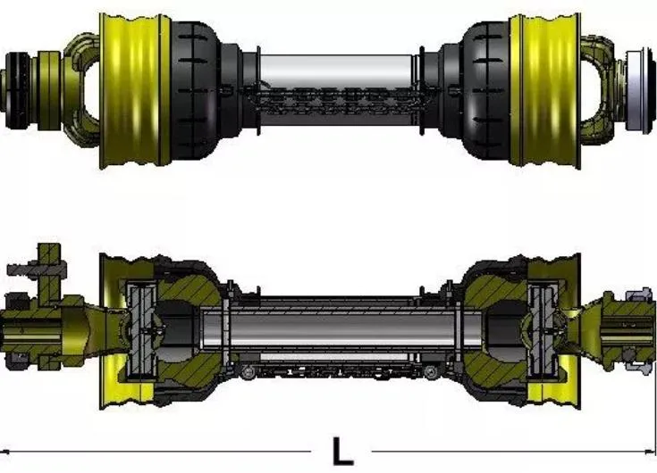 Pto Shaft Agricultural for Machinery Cardan Tractor Part Agriculture Rotavator 540 90 Degree Gearbox Drive Wide Angle for Weasler Adapter Pto Shaft