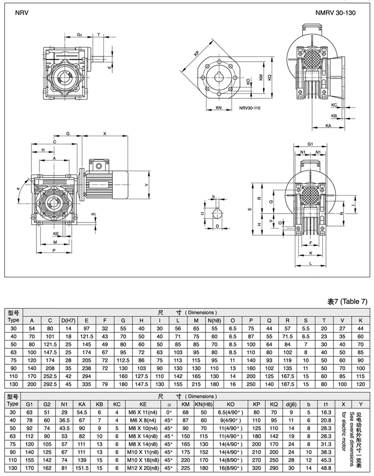 RV Series Nmrv030 Nmrv40 Nmrv050 Nmrv063 Nmrv075 Nmrv090 Electric Motor Speed Reducer Worm Gearbox