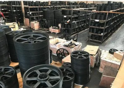 Pre-Machined Taper Bushes Endless Single V-Shaped Groove Ribs Multi-Ribbed Pulley with Pilot or Taper Bore