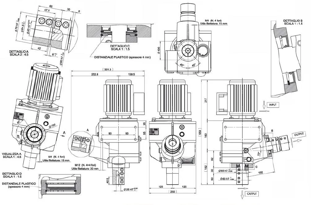Animal Husbandry Ground Cleaning Machines Hydraulic Drive Digger in Line Planetary Gearbox for Cattle Cleaning