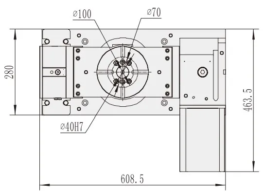 Rts-170 CNC Machining Center 5 Axis Accessories for Numerical Control Machine