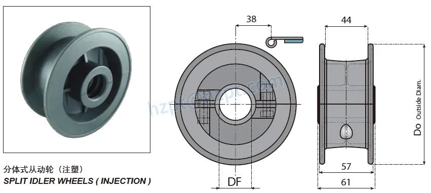 Plastic Injection Split/Single Piece Idler Wheels Sprocket for 812-815-881m-820 Chain