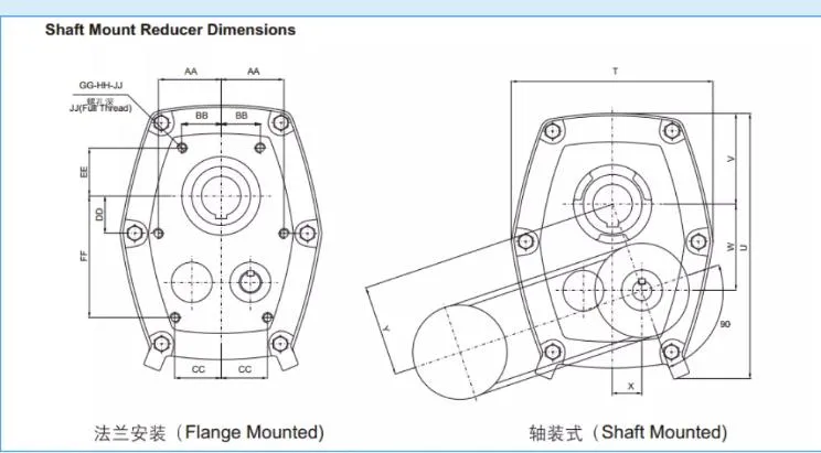 Shaft Mounted Reducer with Torque Arm Ta40 Ta45 Ta50 TXT Smr Gearbox NEMA17 Engine with Boat Engine Gear Box CNG Speed Reducers Pressure Reducing Valve