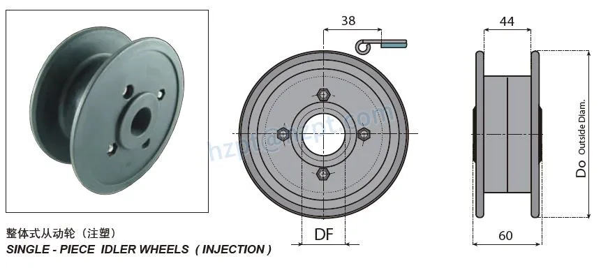 Plastic Injection Split/Single Piece Idler Wheels Sprocket for 812-815-881m-820 Chain