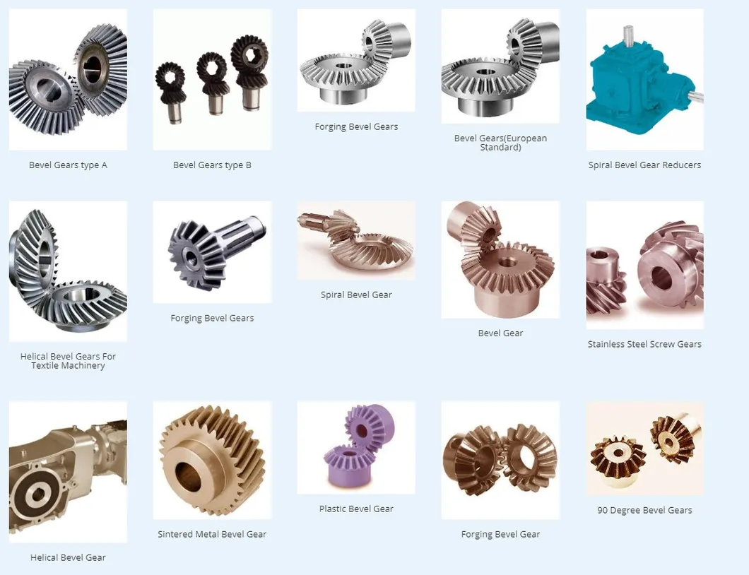 High Quality Spiral Mini Angle Bevel Gear and Pinion Straight Casting Bevel Gear Manufacturer Industrial