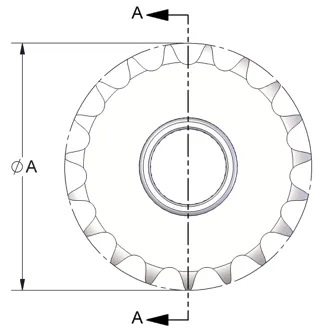 B-Style Single Width Bronze Bushing Idler Sprocket