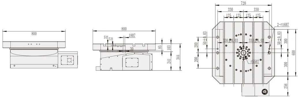 Wt-H800 China CNC Machining Center 11 R. P. M Industrial Machining Center CNC Accessories
