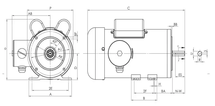 NEMA Double Capacitor Stainless Steel Stepper Motor for Food Processing Plant