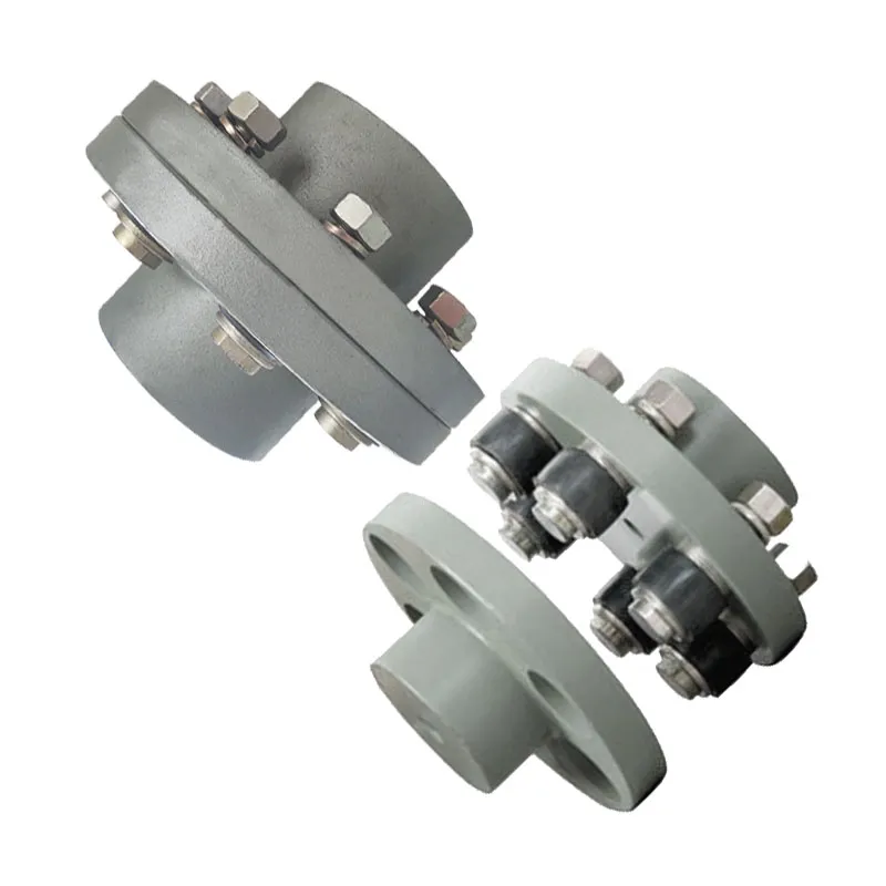 Cast Iron Elastic Pump Shaft FCL 90~630 Reduced Transmission Rubber Screw Pin Coupling with Flange Straight Bore