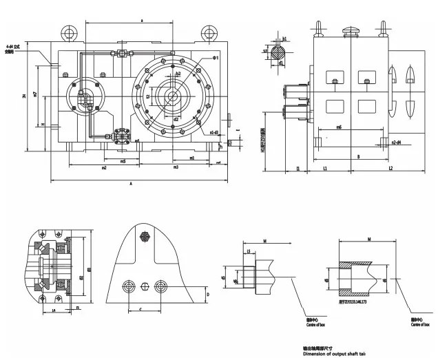 Zlyj PVC Pipe Machine Pelletizer Extruder Blow Molding Vertical Single Screw Gearbox with Flange Mounting for Injection Moulding Machine