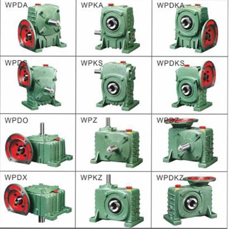 Flange Input Gear Box Vertical Mounted Wpo Wpx Wpa Type Worm Cast Iron Wp Series Reduction Worm Speed Reducer Reduction Gearbox
