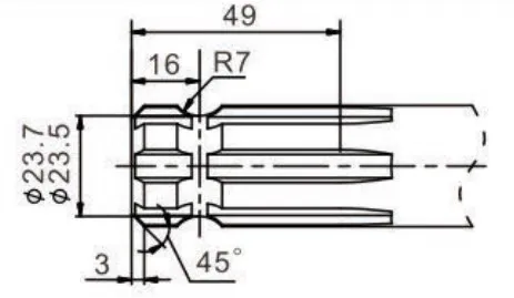 Agriculture 1-1/8″ Z6 Pto Spline Shaft
