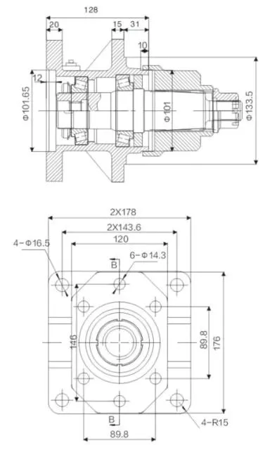 Hydraulic Drive Spindle Mdh-65 for Gearbox