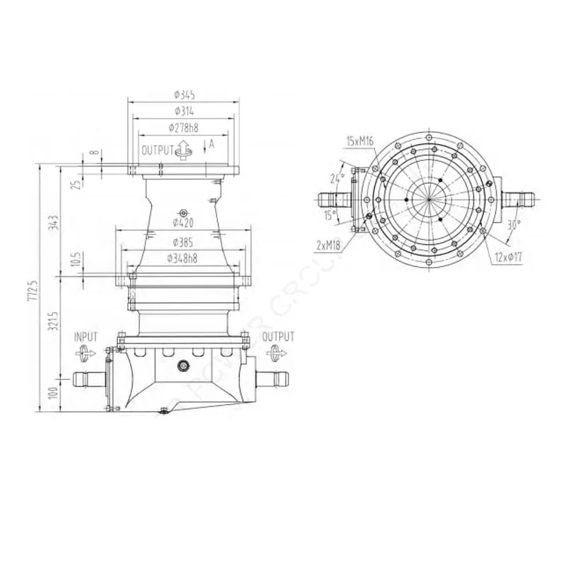 Agricultural Feed Mixer Gearbox Planetary Gearboxes for Vertical Feed Mixer
