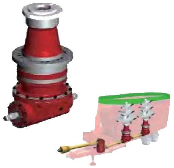 Agricultural Machinery Parts Bevel Gearbox Carden Drive Tractor Pto 540 Gear Box Reducers Tmr Animal Feeder Mixer Planetary Gearbox