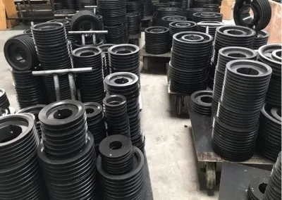 Pre-Machined Taper Bushes Endless Single V-Shaped Groove Ribs Multi-Ribbed Pulley with Pilot or Taper Bore