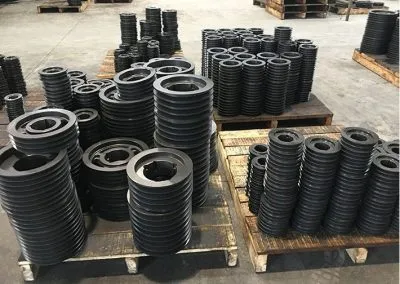 Pre-Machined Taper Bushes Endless Single V-Shaped Groove Ribs Multi-Ribbed Pulley with Pilot or Taper Bore