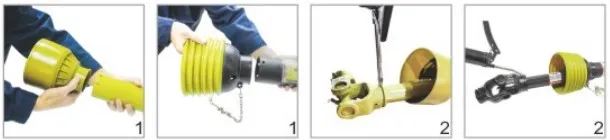 CE Certification Agricultural Wide Angle Tractor Factory Supply 6 Spline 540 Pto Drive Shaft for Bush Hog with Yoke Adapter Parts