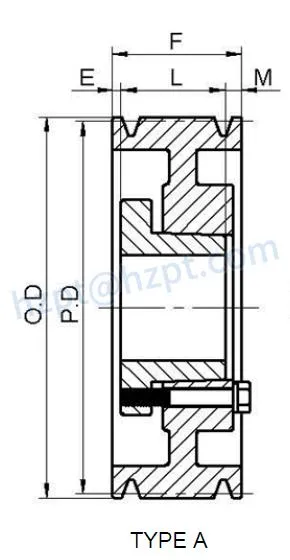 8V Series Cast Iron Ten-Groove Qd Sheaves for 8V Belts