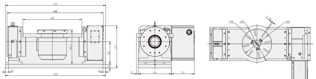 Rts-400 China Professional Metal CNC Machining Center Price 5 Axis Accessories