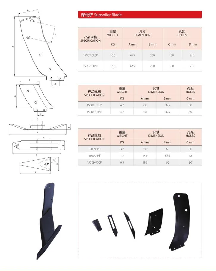 Cultivator Tine/Blades Farm Tools Plough 5 Disc Plow Disk Equipment Furrow Farm Tractor Blades of Plough One Way Animal Drawn Oxen Plow Hand