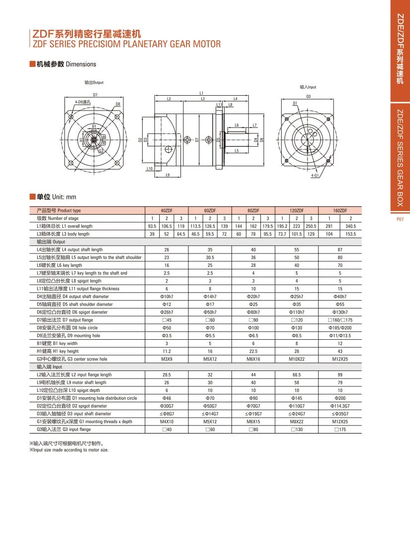 Ep Series Precision Planetary Gear Motor Transmission Parts Hydraulic Drive Reduction Gearbox Small Precision Motor Screw Coreless Plad