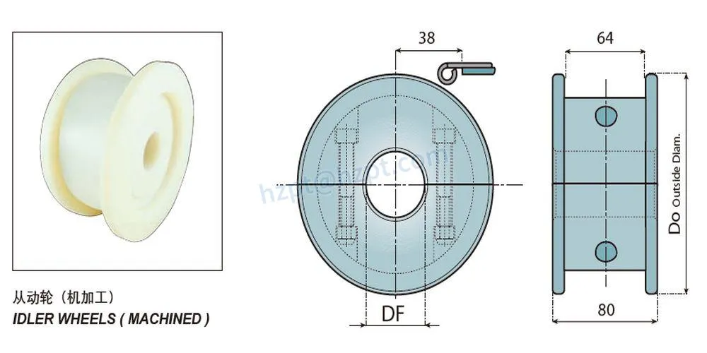Plastic Sprockets and Idler Wheels for 880/880m/880tab/878tab/880BS Series Chain