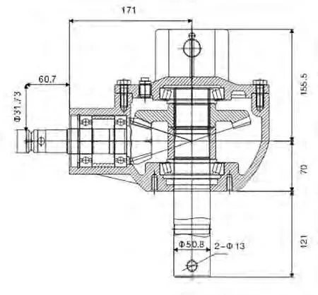 Agricultural Earth Auger Gear Box 3 Point Post Hole Digger Gearbox T-304c