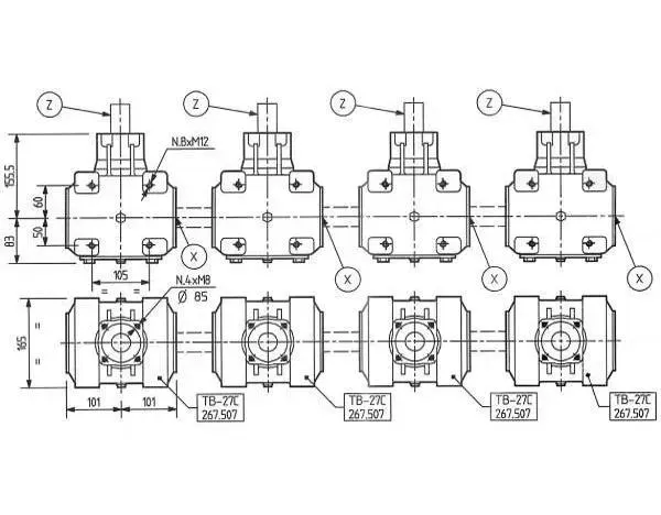 Agricultural Tb-27c Rotary Tiller Gearbox