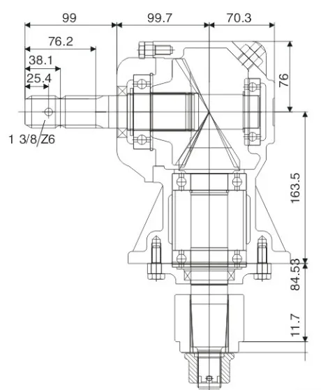 Agricultural Lawn Mower Gearbox RC31-193 RC31-147 Replacement Omni