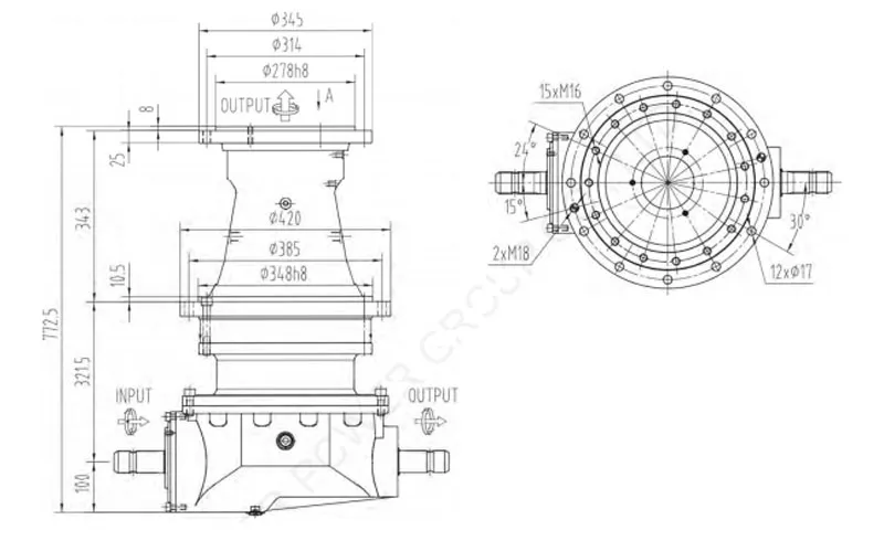 Agricultural Animal Husbandry Tmr Feeder Mixer or Biogas Plant Mixer Gearbox for Poultry Feeding Farm Equipment