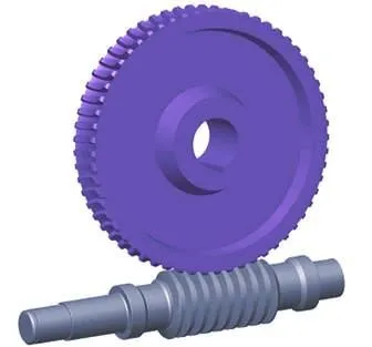Industrial Plastic Worm Gear Mixer Part